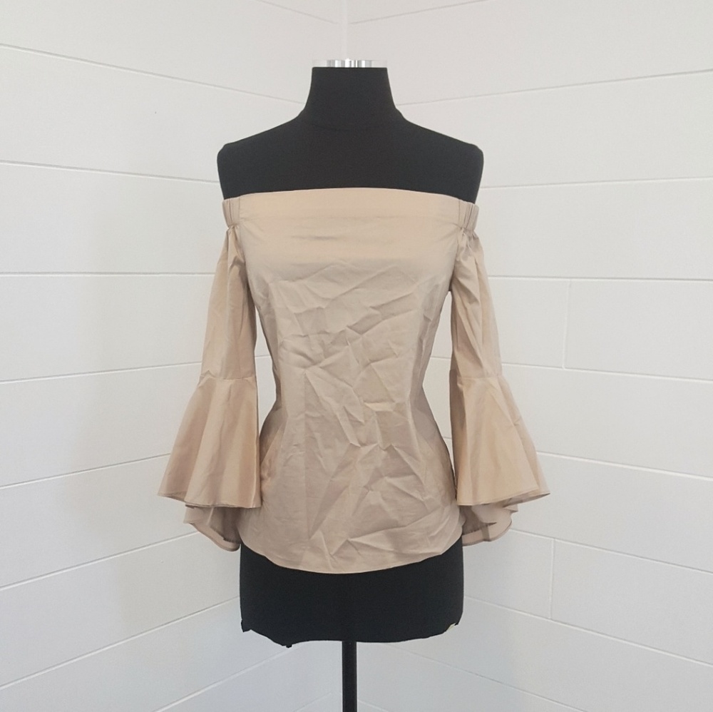 Jennifer Lopez Limited Edition Beige Strapless Top